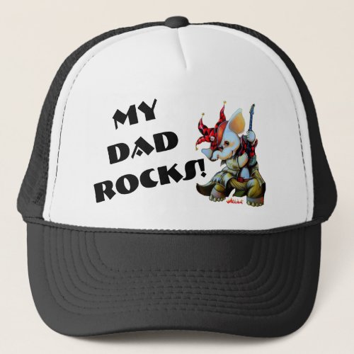 Metalphant Jester My Dad Rocks Trucker Hat