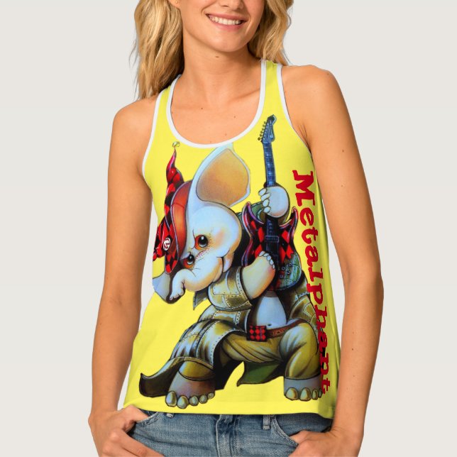 Metalphant Jester Women's Racerback (large image) Tank Top (Front)