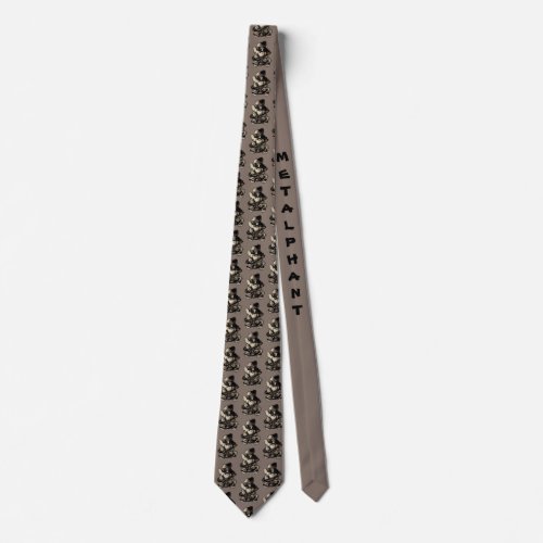 Metalphant Metal Brown Tie