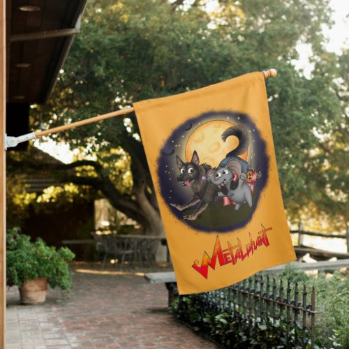 Metalphant Metalfriends Weatherproof House Flag