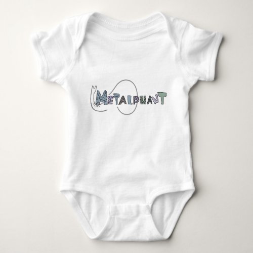 Metalphant Pastel Baby Bodysuit