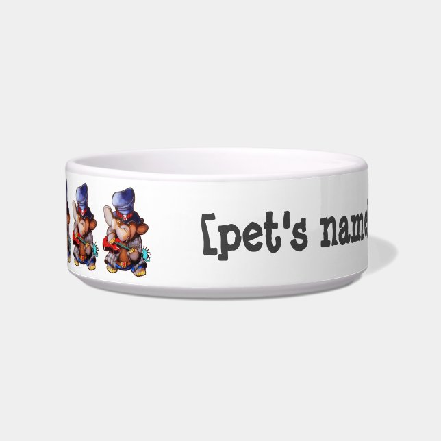 Metalphant Pet Bowl - add name (Front)