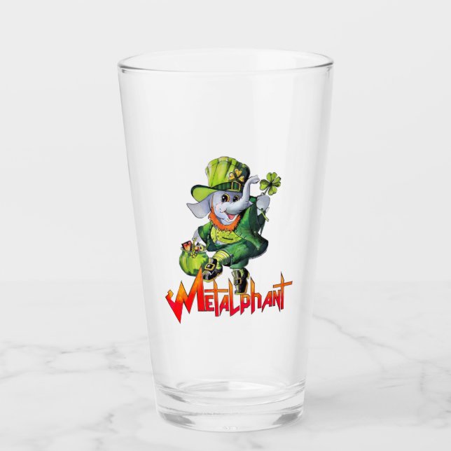 Metalphant St. Phantrick 16 oz. Glass (Front)