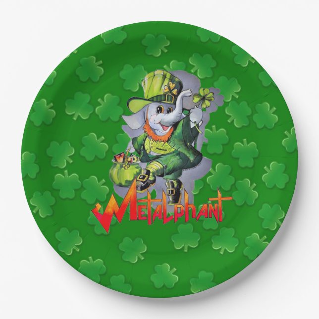 Metalphant St. Phantrick Paper Plate (Front)
