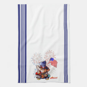 Metalphant USA Flag Kitchen Towel