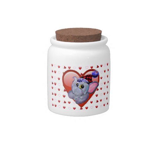 Metalphant Valentine Candy Jar