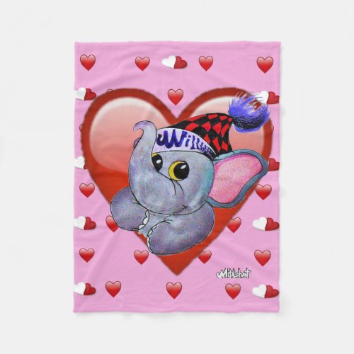 Metalphant Valentine Fleece Blanket