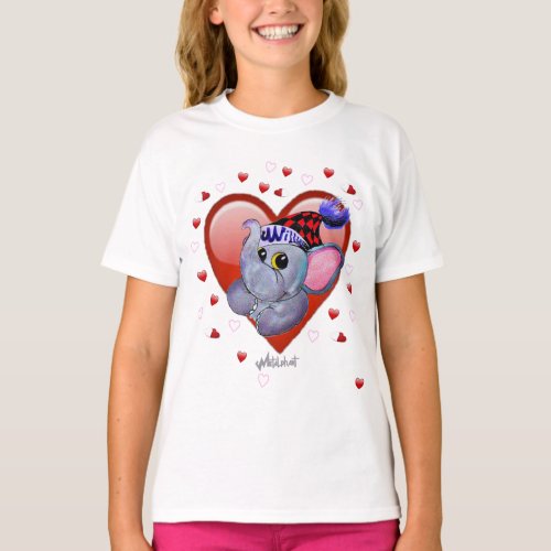 Metalphant Valentine Girls Basic T_shirt