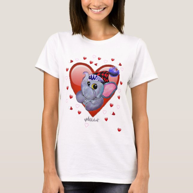 Metalphant Valentine Women's Basic T-Shirt (Front)