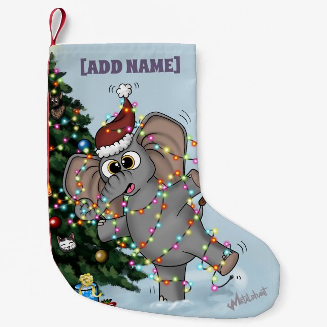 Metalphant Wilbur in Lights Stocking (Front)