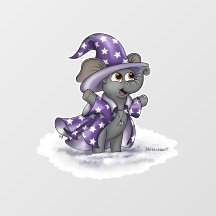 Metalphant Wilbur in Winter Window Cling