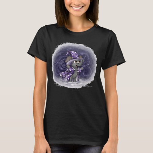Metalphant Wilbur in Winter Womens T_shirt