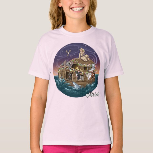 Metalphant Wilbur & Noah-ery's Ark Girl's T-shirt (Front)