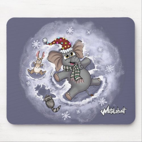 Metalphant Wilbur Snow Angels Mouse Pad