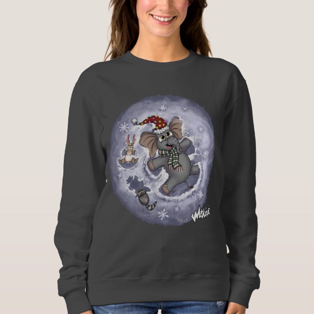 Metalphant Wilbur Snow Angels Women's Sweatshirt (Front)