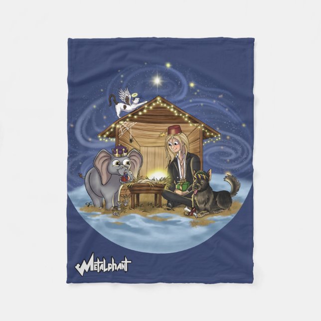 Metalphant Wilbur's True Meaning of Christmas  Fleece Blanket (Front)