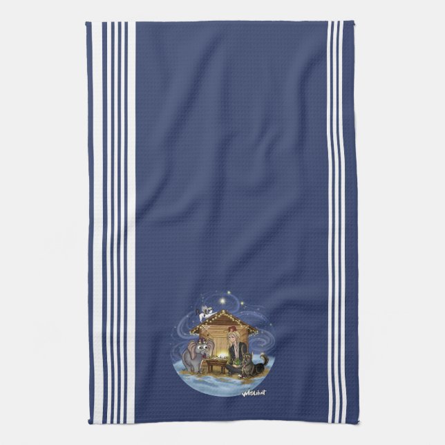 Metalphant Wilbur's True Meaning of Christmas  Kitchen Towel (Vertical)