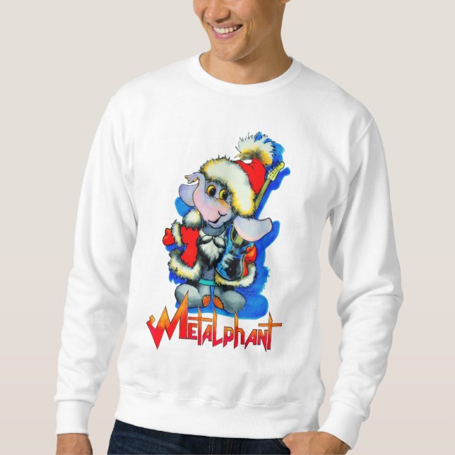 Metalphant Winter Holiday Adult Sweatshirt (Front)