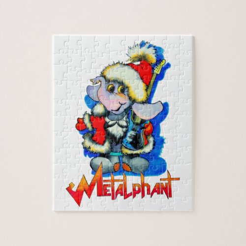 Metalphant Winter Holiday Puzzle _ white