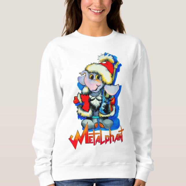 Metalphant Winter Holiday Women's Sweatshirt (Front)