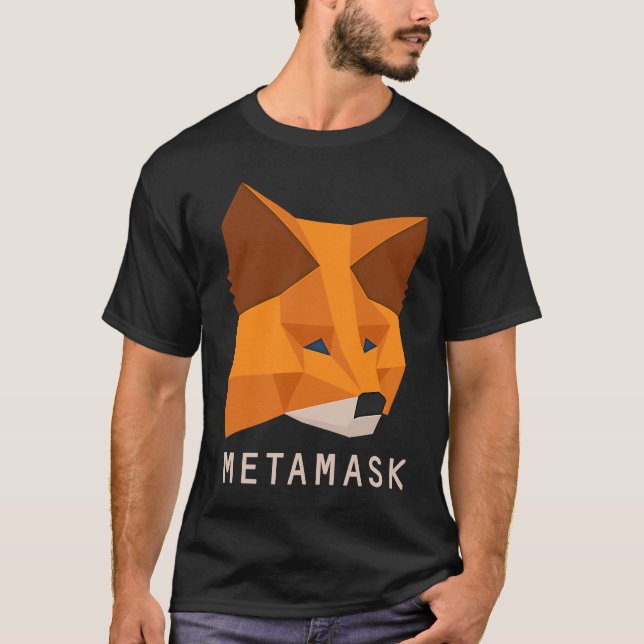 MetaMask Fox  Secure DeFi Crypto Wallet Management T-Shirt (Front)