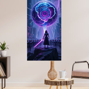 Metamorfosis Sci-Fi Poster – Futuristic Warrior