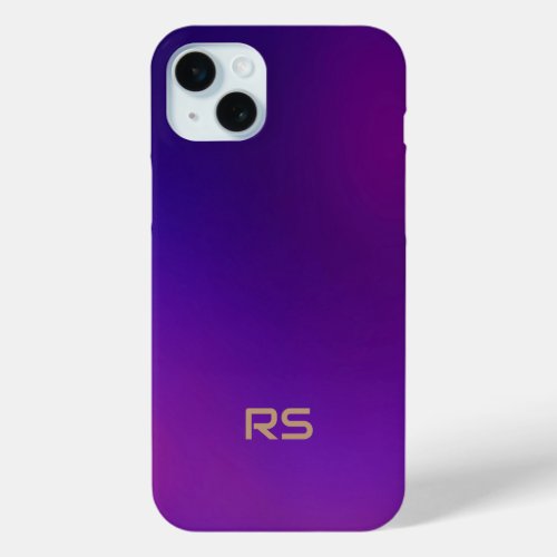 Metamorphosis 1 Purple Blue Elegance Personalized iPhone 15 Plus Case