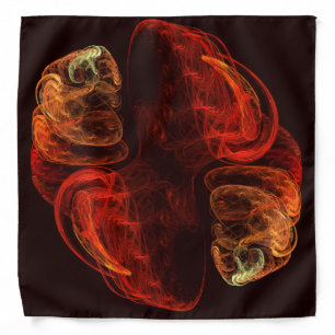 Metamorphosis Energy Modern Abstract Fractal Art Bandana