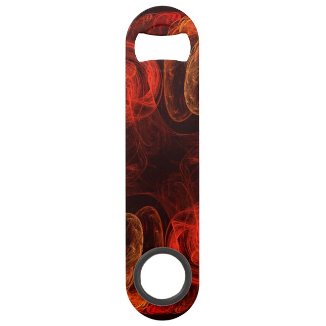 Metamorphosis Energy Modern Abstract Fractal Art Bar Key (Front)