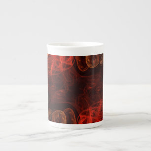 Metamorphosis Energy Modern Abstract Fractal Art Bone China Mug