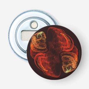 Metamorphosis Energy Modern Abstract Fractal Art Bottle Opener