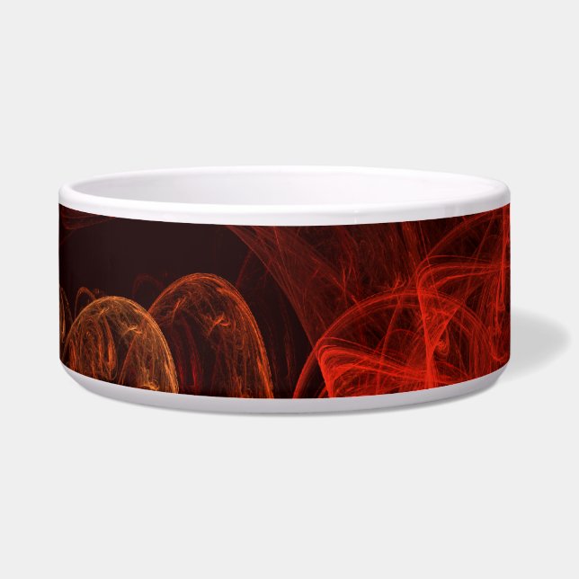 Metamorphosis Energy Modern Abstract Fractal Art Bowl (Front)