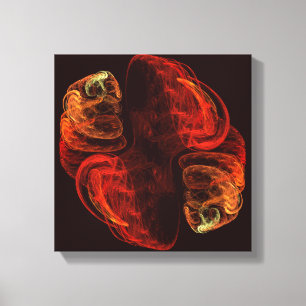 Metamorphosis Energy Modern Abstract Fractal Art Canvas Print
