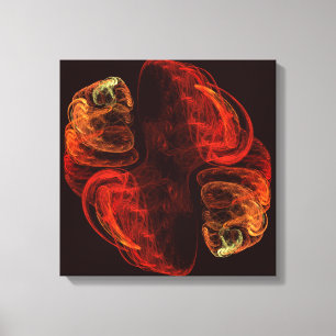 Metamorphosis Energy Modern Abstract Fractal Art Canvas Print