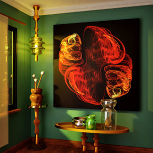 Metamorphosis Energy Modern Abstract Fractal Art Canvas Print