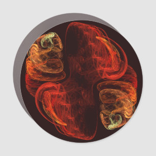 Metamorphosis Energy Modern Abstract Fractal Art Car Magnet