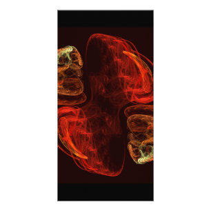 Metamorphosis Energy Modern Abstract Fractal Art Card