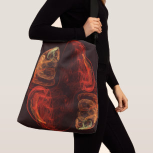Metamorphosis Energy Modern Abstract Fractal Art Crossbody Bag