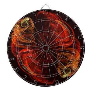 Metamorphosis Energy Modern Abstract Fractal Art Dartboard
