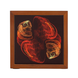 Metamorphosis Energy Modern Abstract Fractal Art Desk Organizer