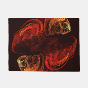 Metamorphosis Energy Modern Abstract Fractal Art Doormat