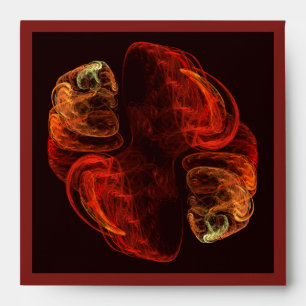 Metamorphosis Energy Modern Abstract Fractal Art Envelope