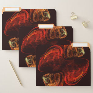 Metamorphosis Energy Modern Abstract Fractal Art File Folder
