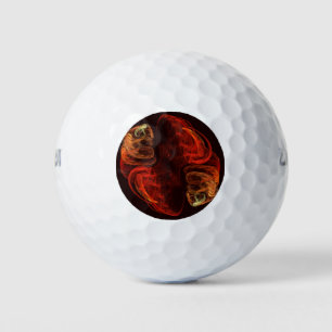 Metamorphosis Energy Modern Abstract Fractal Art Golf Balls