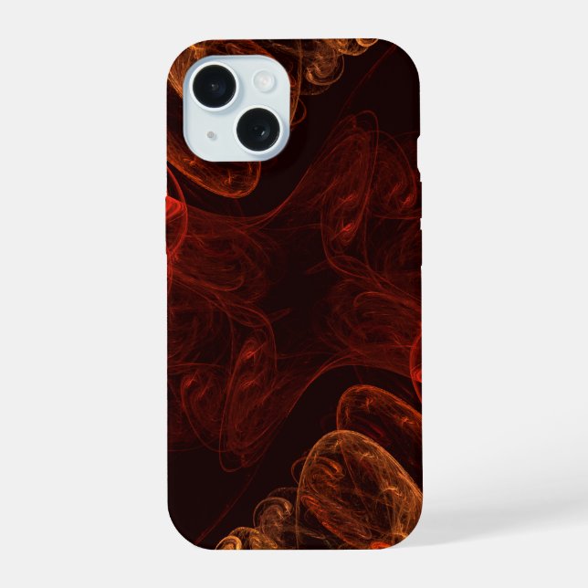 Metamorphosis Energy Modern Abstract Fractal Art iPhone 15 Case (Back)