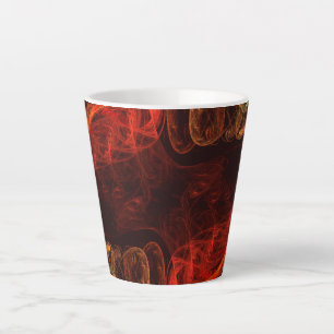 Metamorphosis Energy Modern Abstract Fractal Art Latte Mug