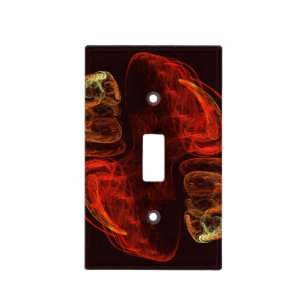 Metamorphosis Energy Modern Abstract Fractal Art Light Switch Cover