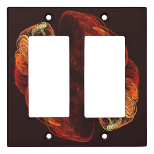 Metamorphosis Energy Modern Abstract Fractal Art Light Switch Cover