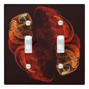 Metamorphosis Energy Modern Abstract Fractal Art Light Switch Cover