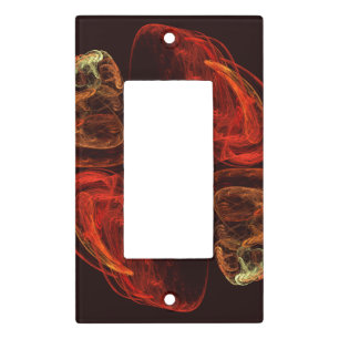Metamorphosis Energy Modern Abstract Fractal Art Light Switch Cover